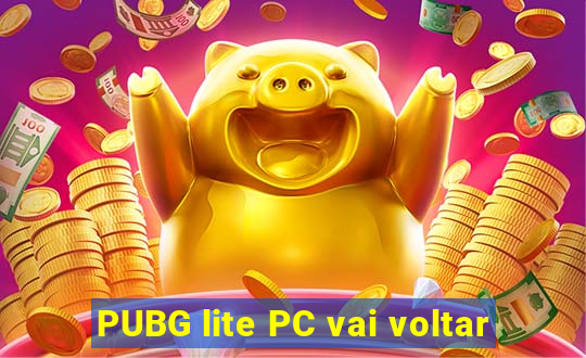 PUBG lite PC vai voltar