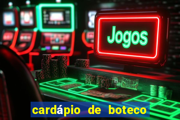 cardápio de boteco pinguim assis brasil